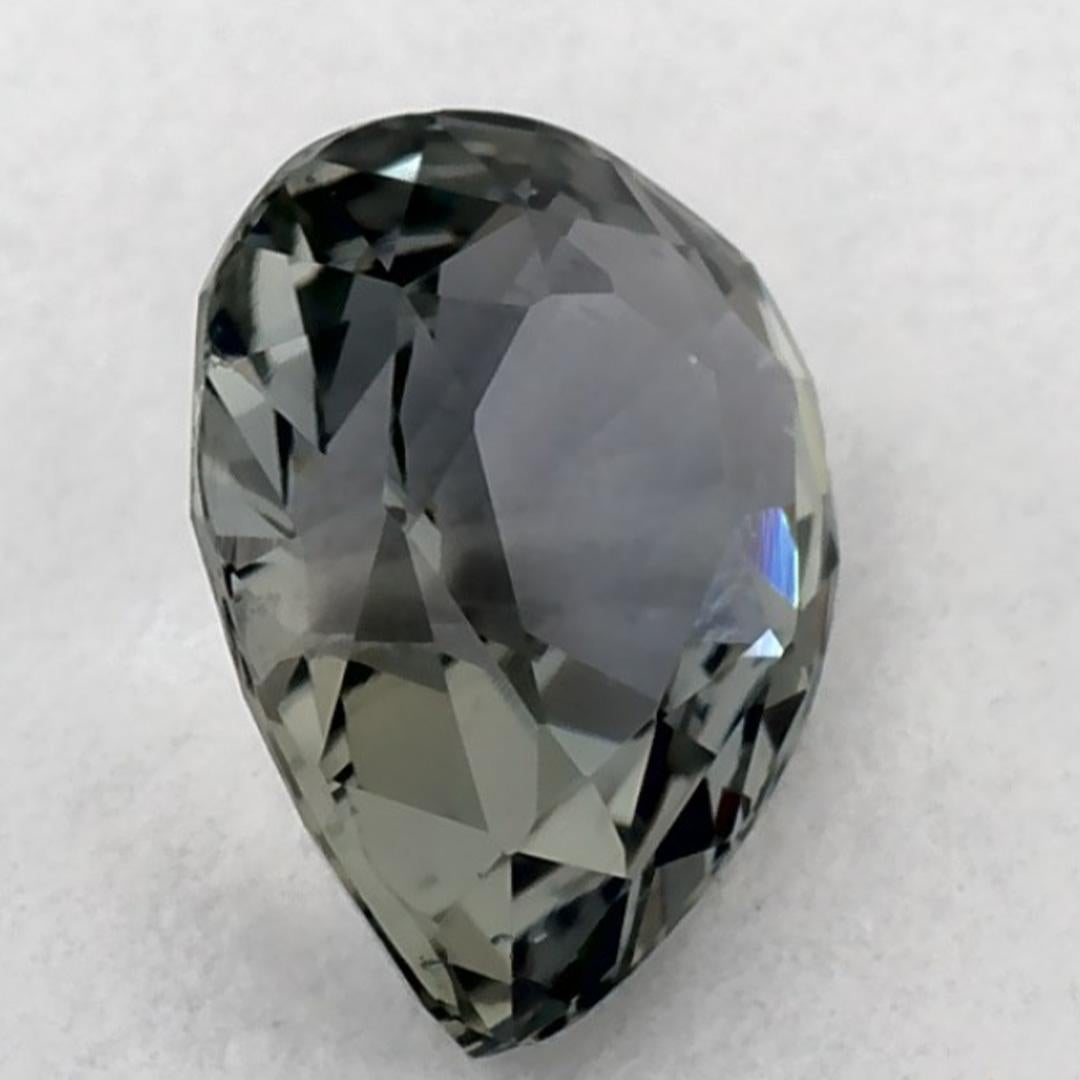 1.02 Ct Green Sapphire Pear Loose Gemstone (pierre précieuse en vrac) en vente 2