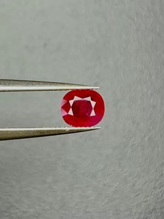 1.02 Ct GRS Certificate Natural Burma Ruby No heated Red Color