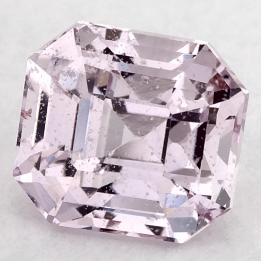 Octagon Cut 1.02 Ct Pink Sapphire Octagon Loose Gemstone For Sale
