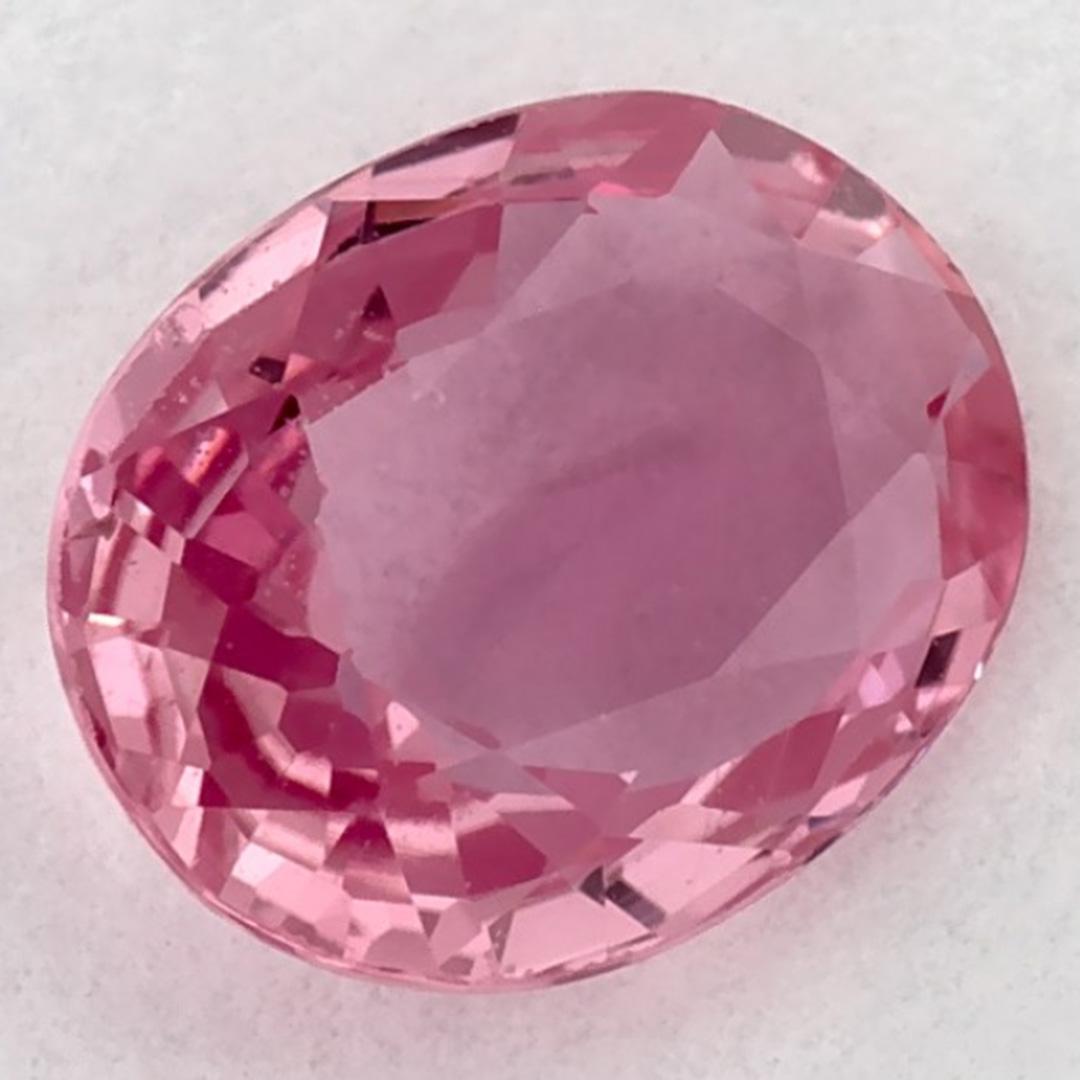 Taglio ovale 1.02 carati di zaffiro rosa ovale sfuso in vendita