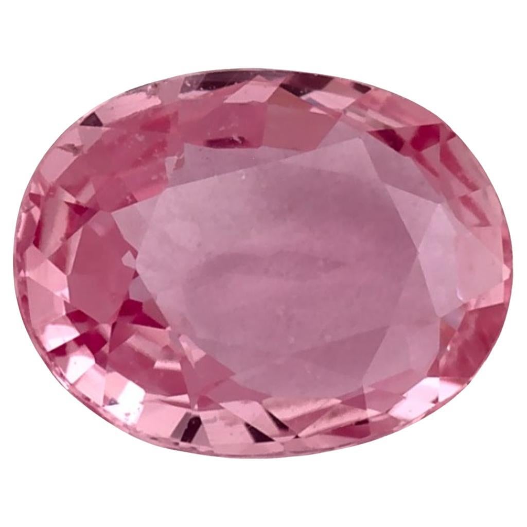 1.02 Ct Pink Sapphire Oval Loose Gemstone