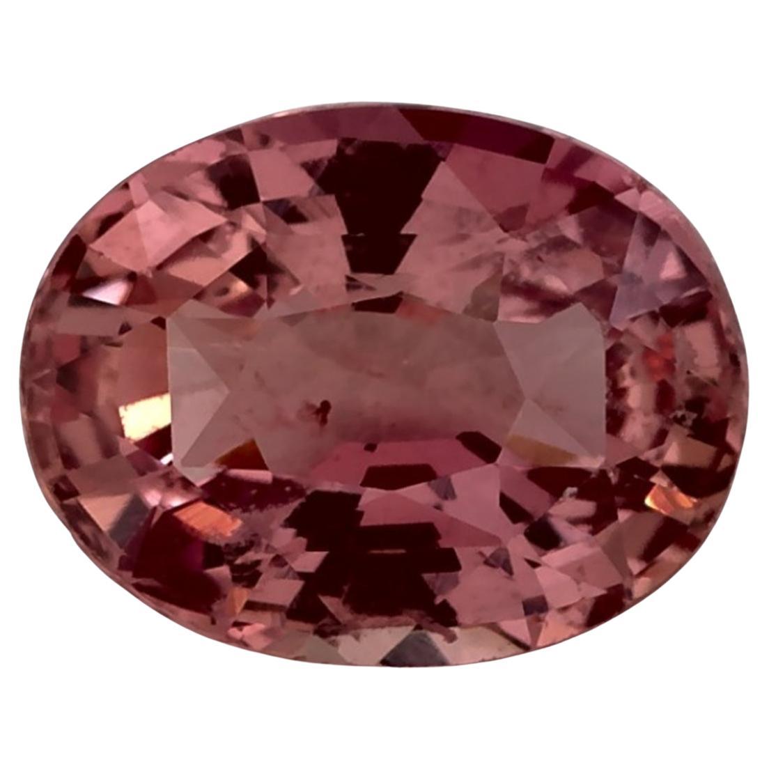 1.02 Ct Pink Sapphire Oval Loose Gemstone