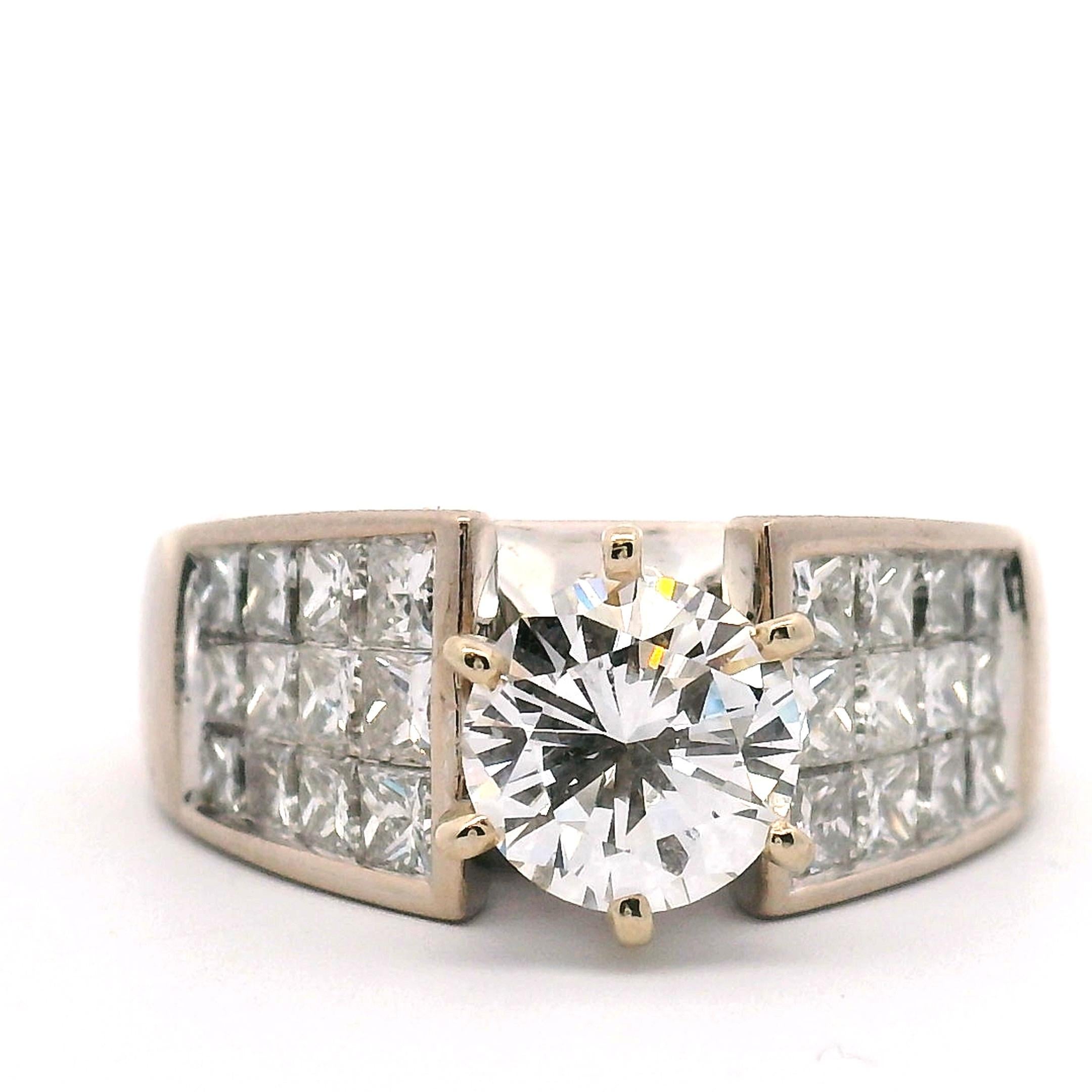 1,02 ct. Anello di fidanzamento con diamante rotondo in vendita 4