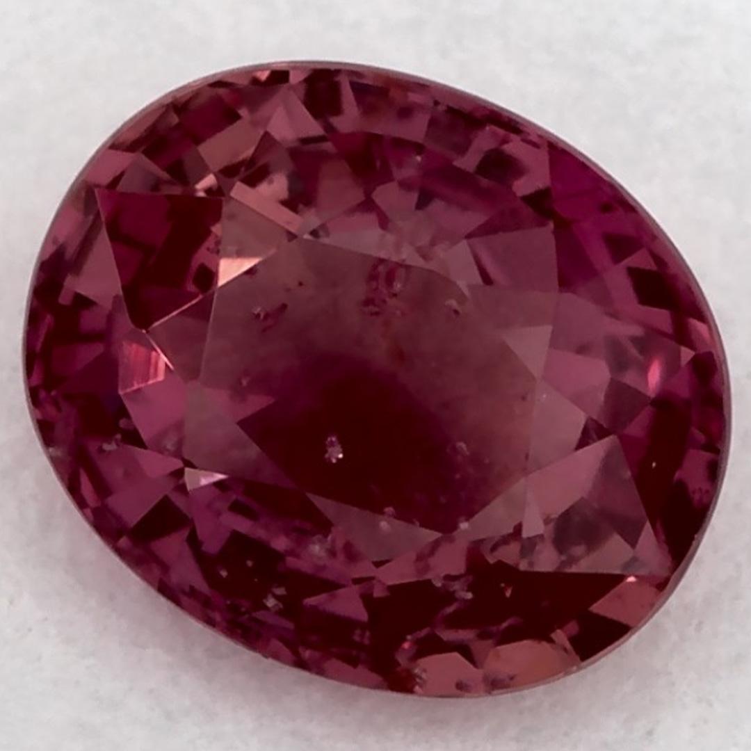 1.02 Ct Ruby Oval Loose Gemstone (Ovalschliff) im Angebot