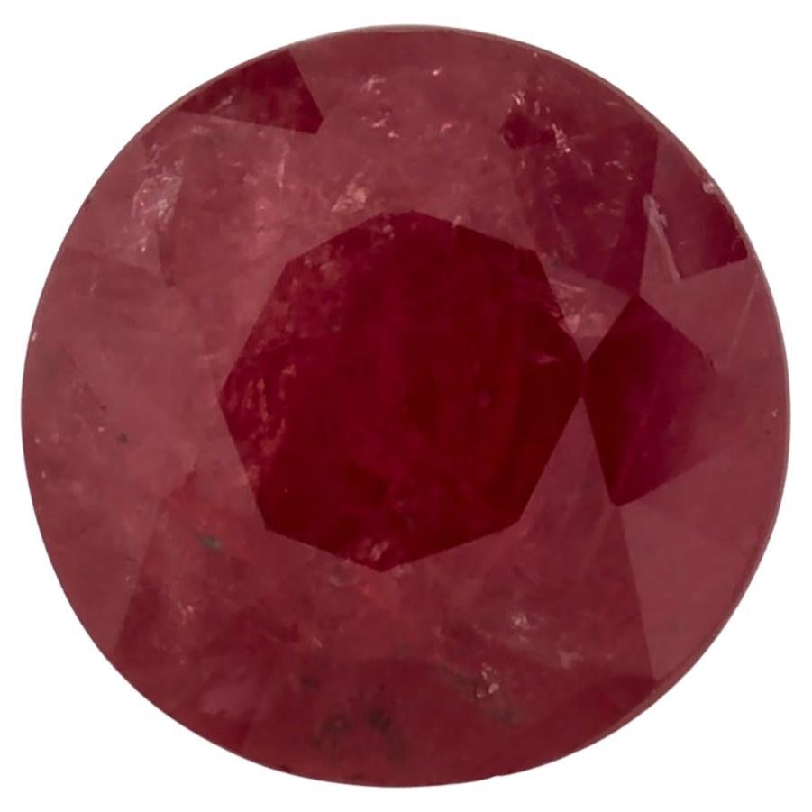 1.02 Ct Ruby Round Loose Gemstone (pierre précieuse en vrac)
