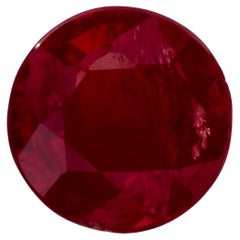 1.02 Ct Rubin Rund Lose Edelstein