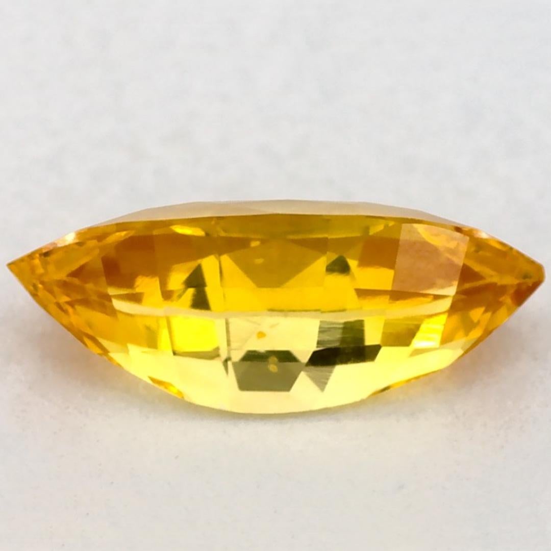 1.02 Ct Yellow Sapphire Marquise Loose Gemstone Neuf - En vente à Fort Lee, NJ