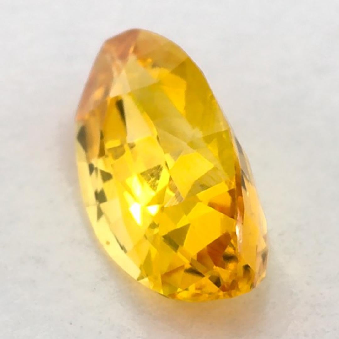 1.02 Ct Yellow Sapphire Marquise Loose Gemstone Pour femmes en vente