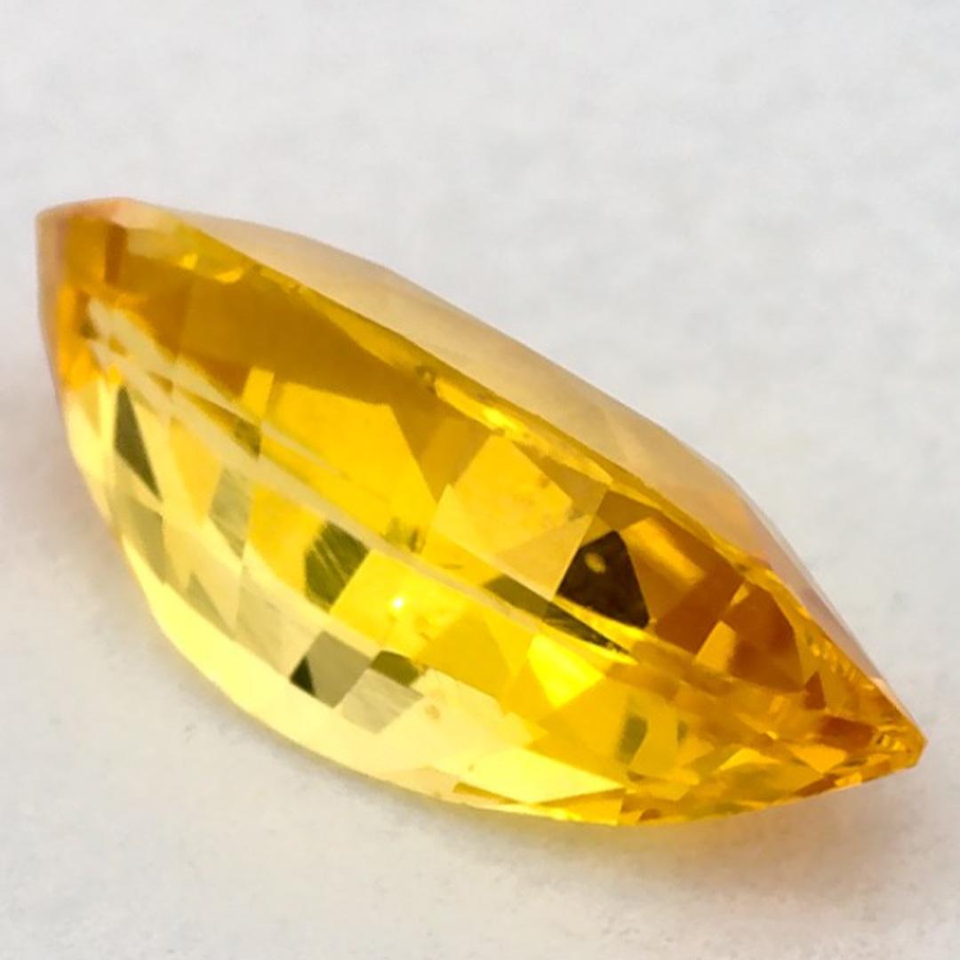 1.02 Ct Yellow Sapphire Marquise Loose Gemstone en vente 1