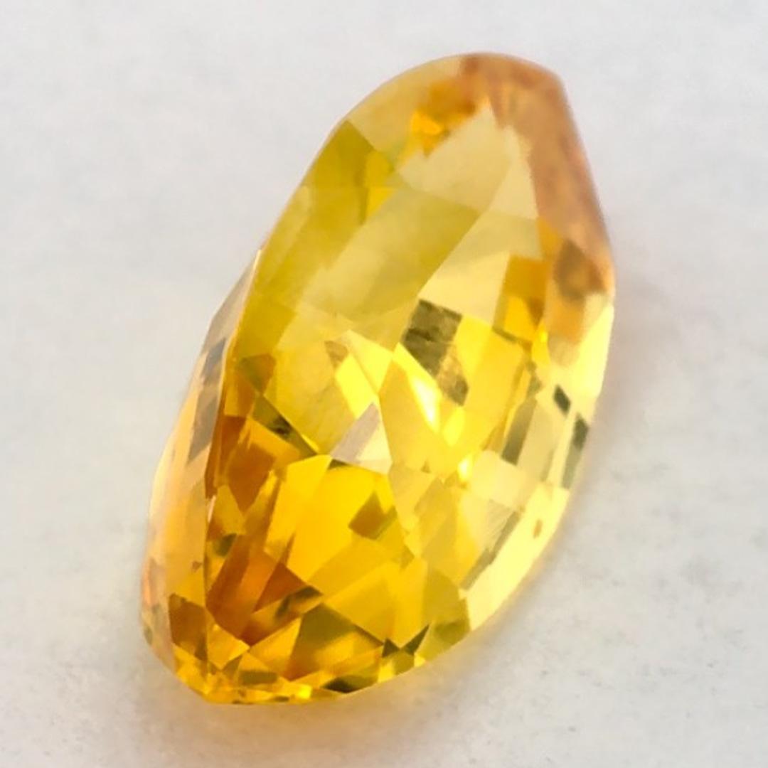 1.02 Ct Yellow Sapphire Marquise Loose Gemstone en vente 2