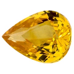 1.02 Ct Yellow Sapphire Pear Loose Gemstone