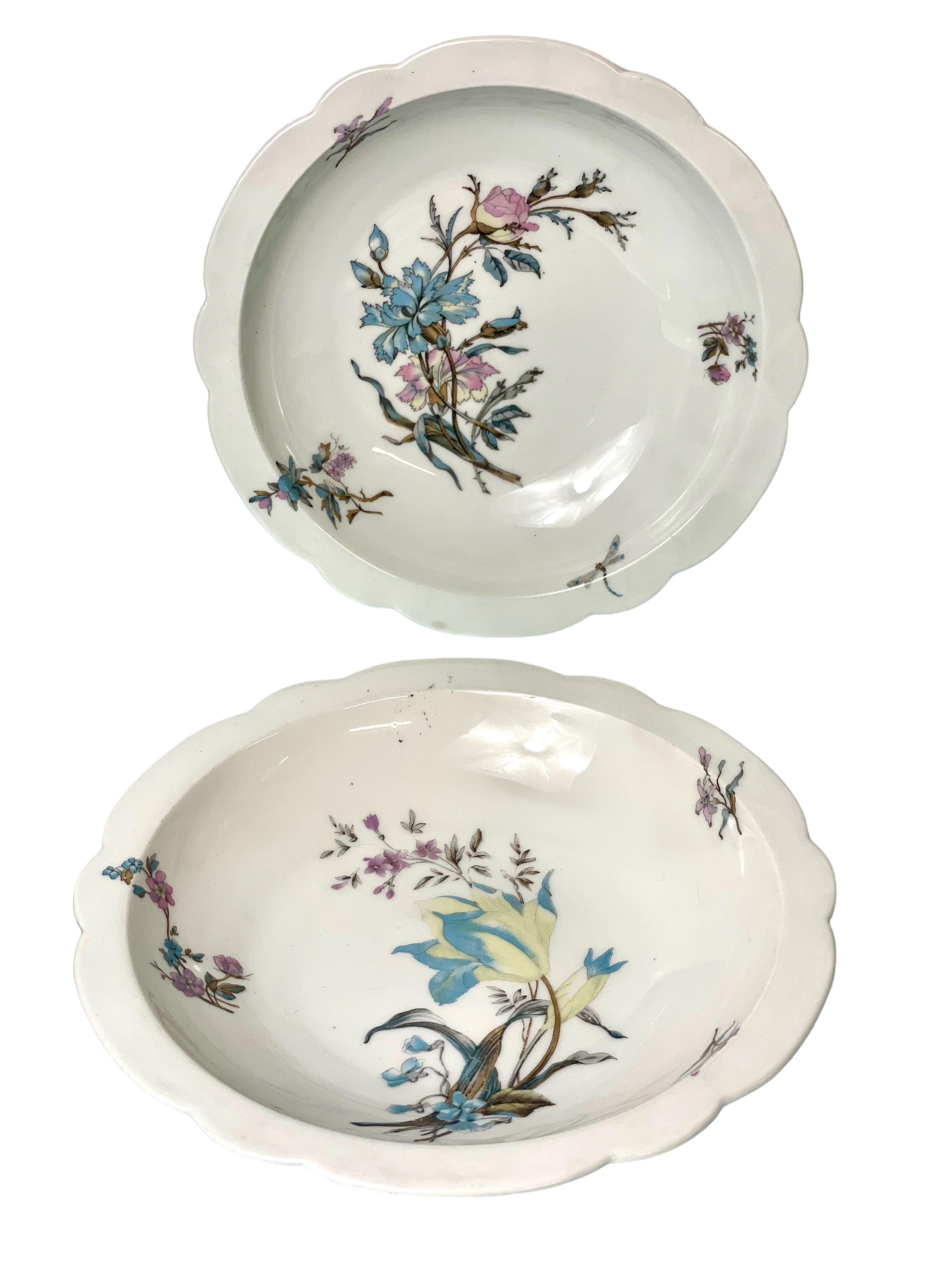 102-Piece Porcelain Dinner Service with Flowers and Butterflies 6