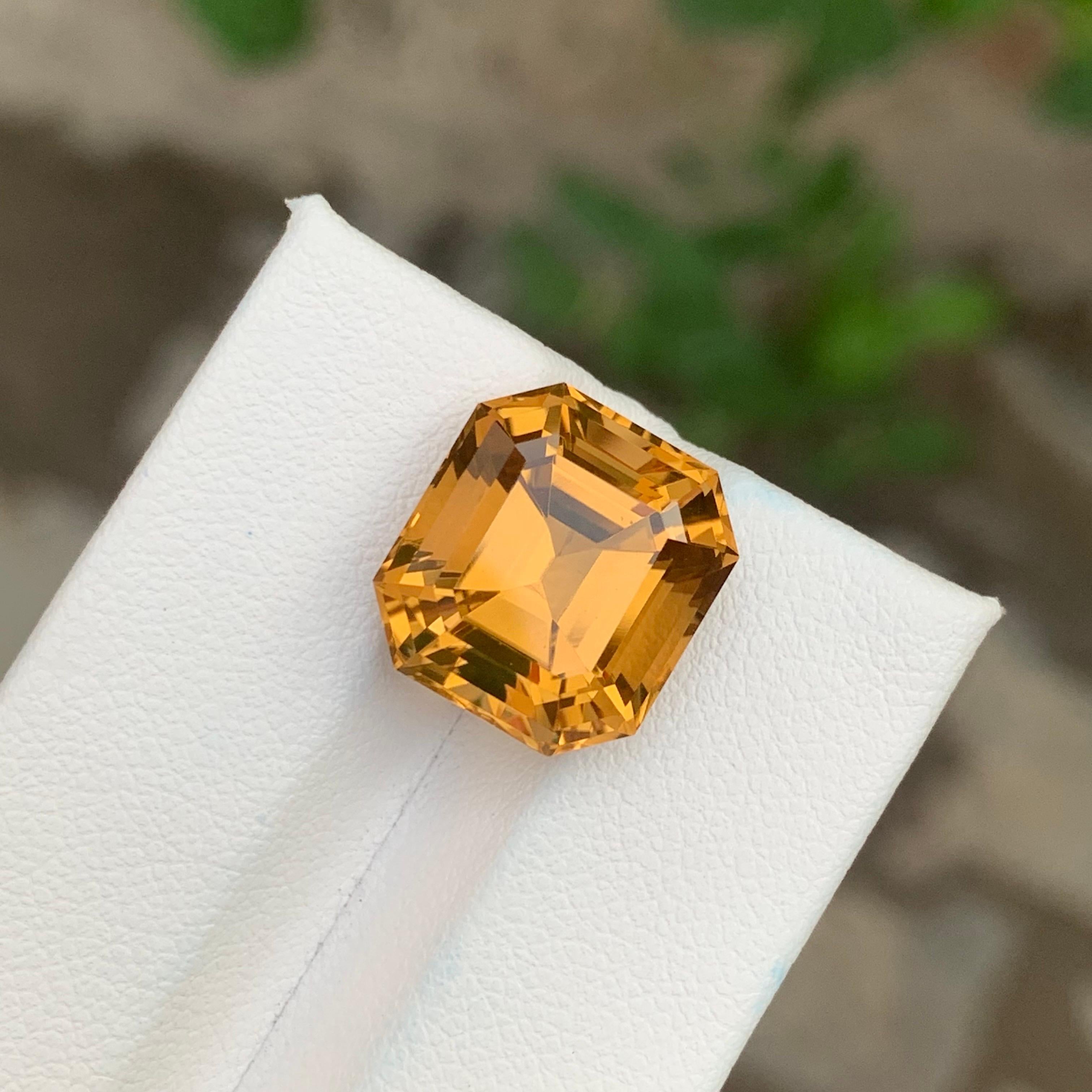 Loose Honey Citrine

Weight: 10.20 Carats
Dimension: 13.5 x 12.3 x 9.6 Mm
Origin: Brazil
Shape: Octagon 
Treatment: Non

Citrine is a vibrant yellow to orange variety of quartz, prized for its warm, sunny hues and positive energy. Its name comes