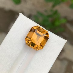 10.20 Carat Natural Loose Honey Citrine Octagon Shape Gemstone