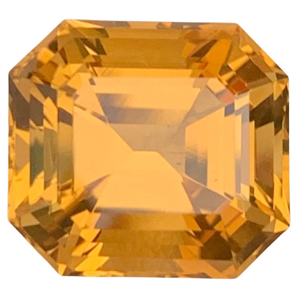 10.20 Carat Natural Loose Honey Citrine Octagon Shape Gemstone (pierre précieuse en forme d'octogone)