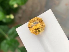 10.20 Carat Natural Loose Yellow Citrine Octagon Shape Gem For Jewellery