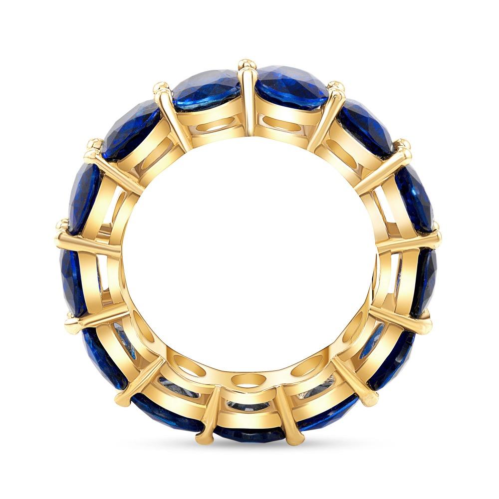For Sale:  10.20 Carat Natural Oval Sapphire Eternity Band 5