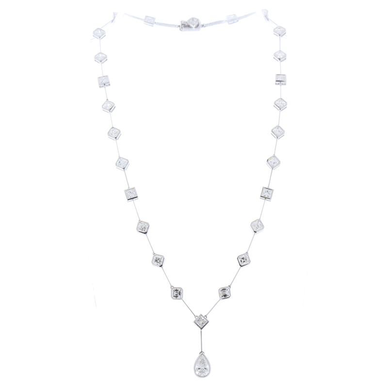 diamond necklace square shape