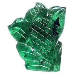 10.20 carats zambian flower carved for fine jewelry top quality natural gemstone