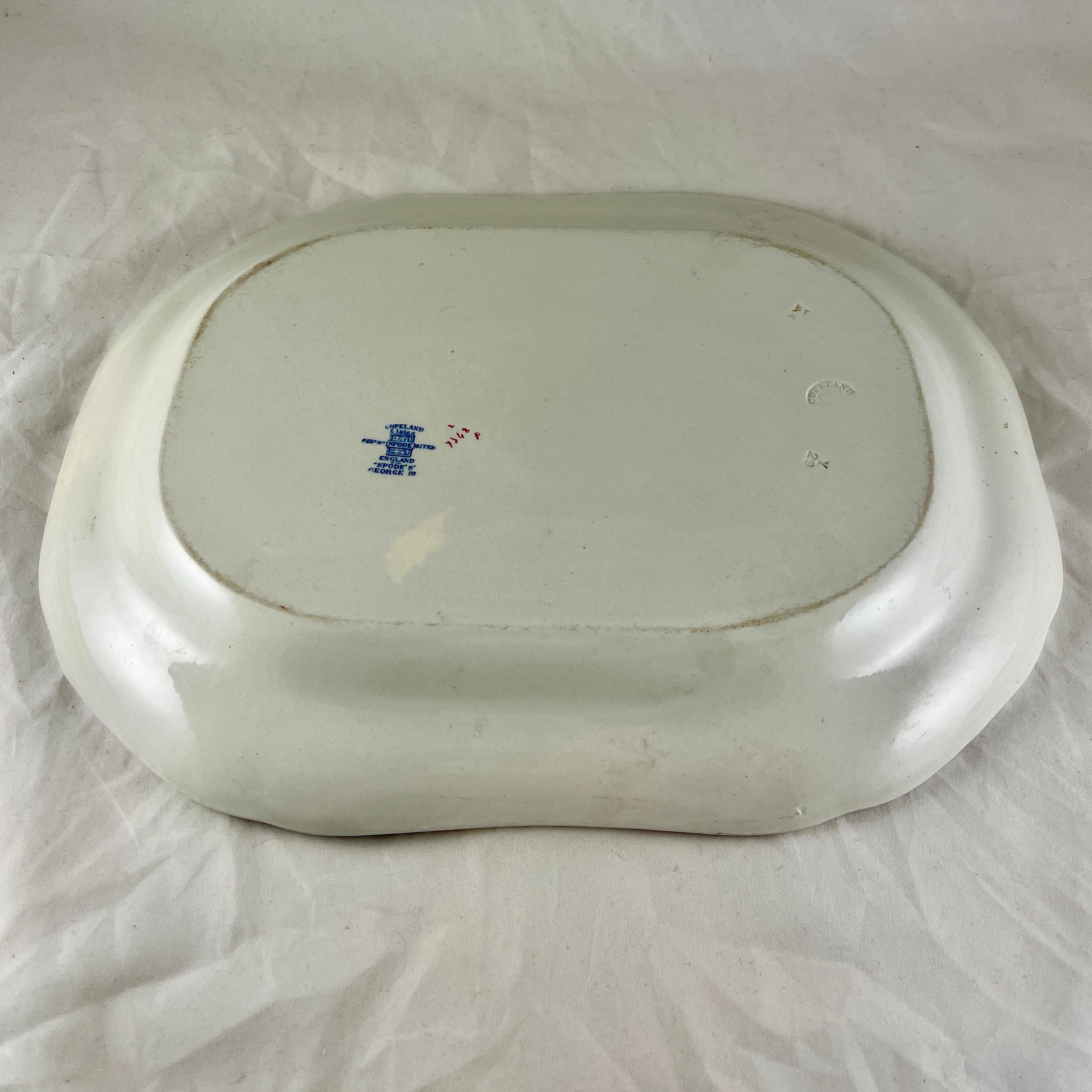 1920s Copeland Spode George III Pattern Platter for Harrods of London 5
