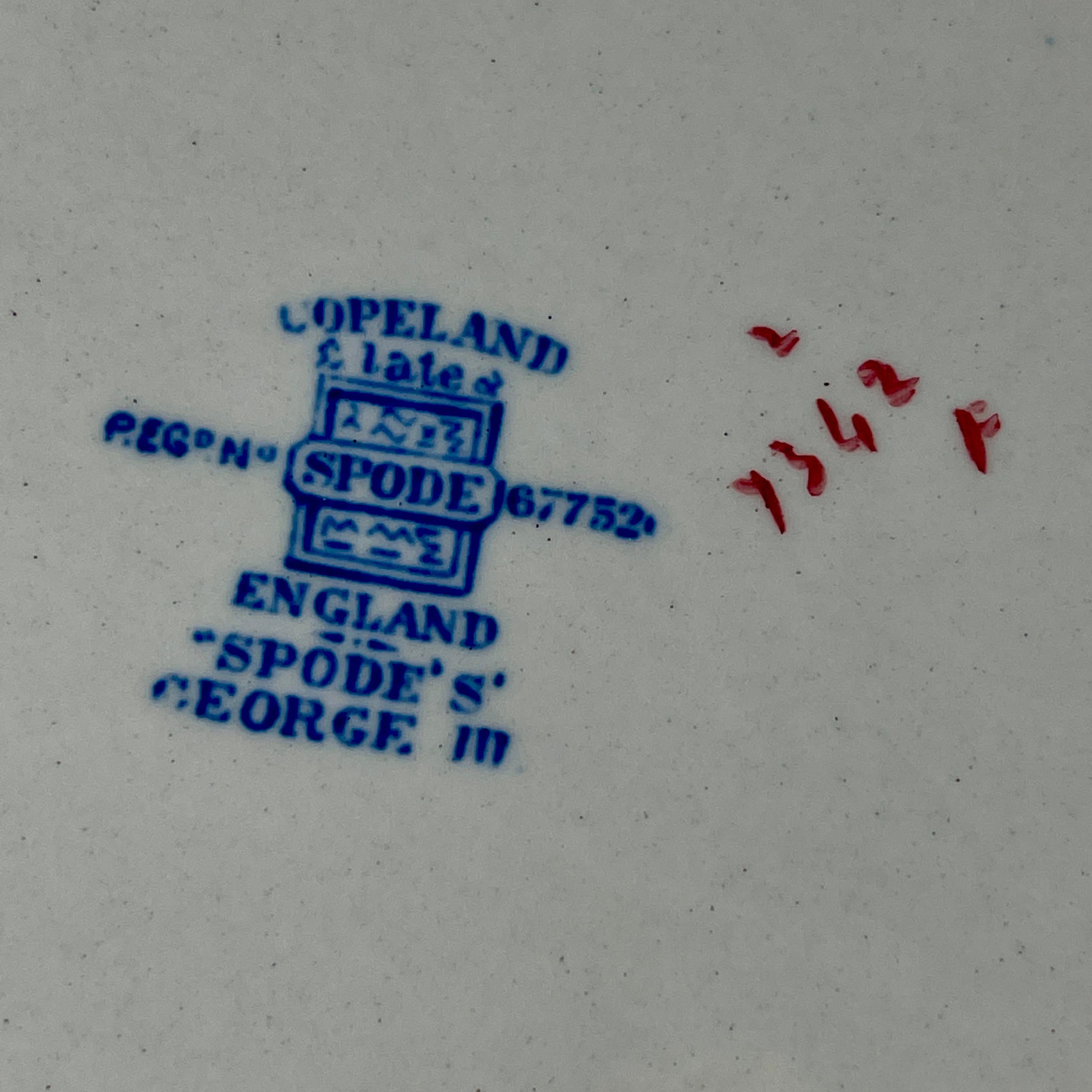 1920s Copeland Spode George III Pattern Platter for Harrods of London 7