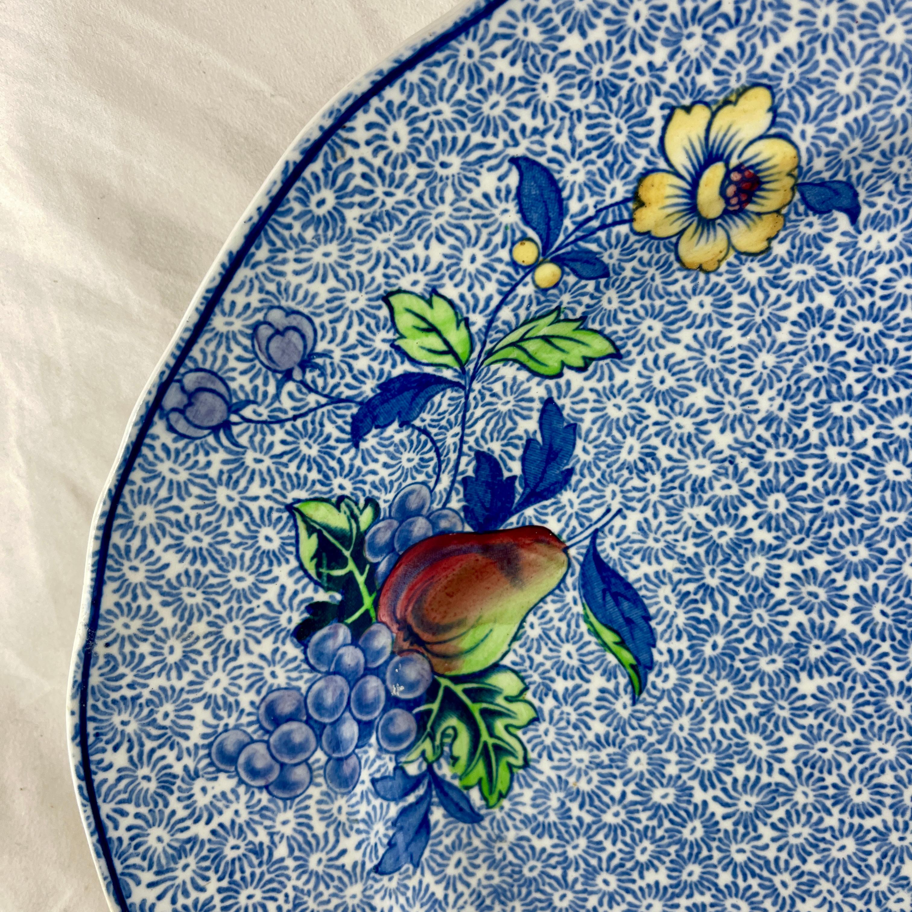 1920s Copeland Spode George III Pattern Platter for Harrods of London 1