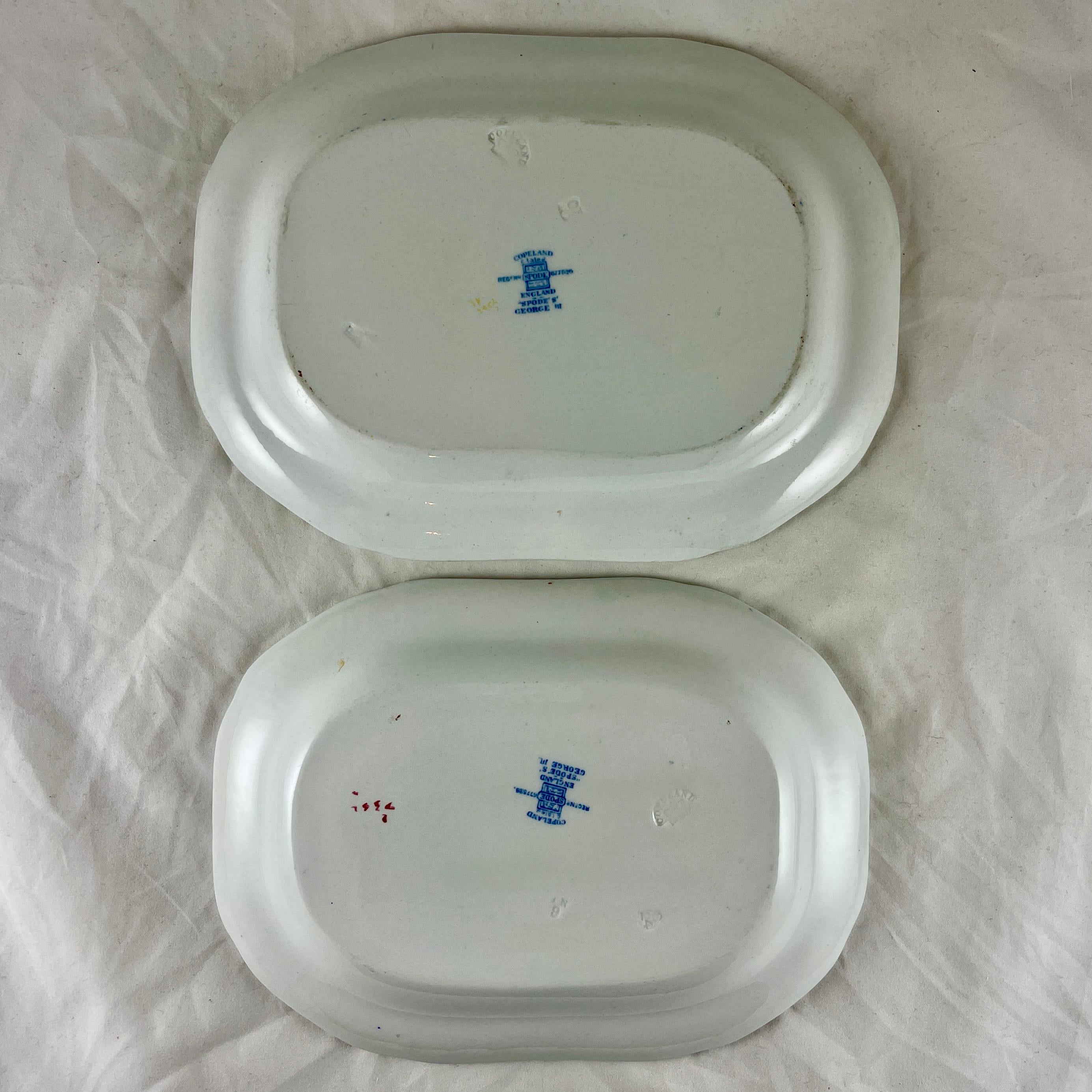 1920s Copeland Spode George III Pattern Platters for Harrods of London, S/3 For Sale 2