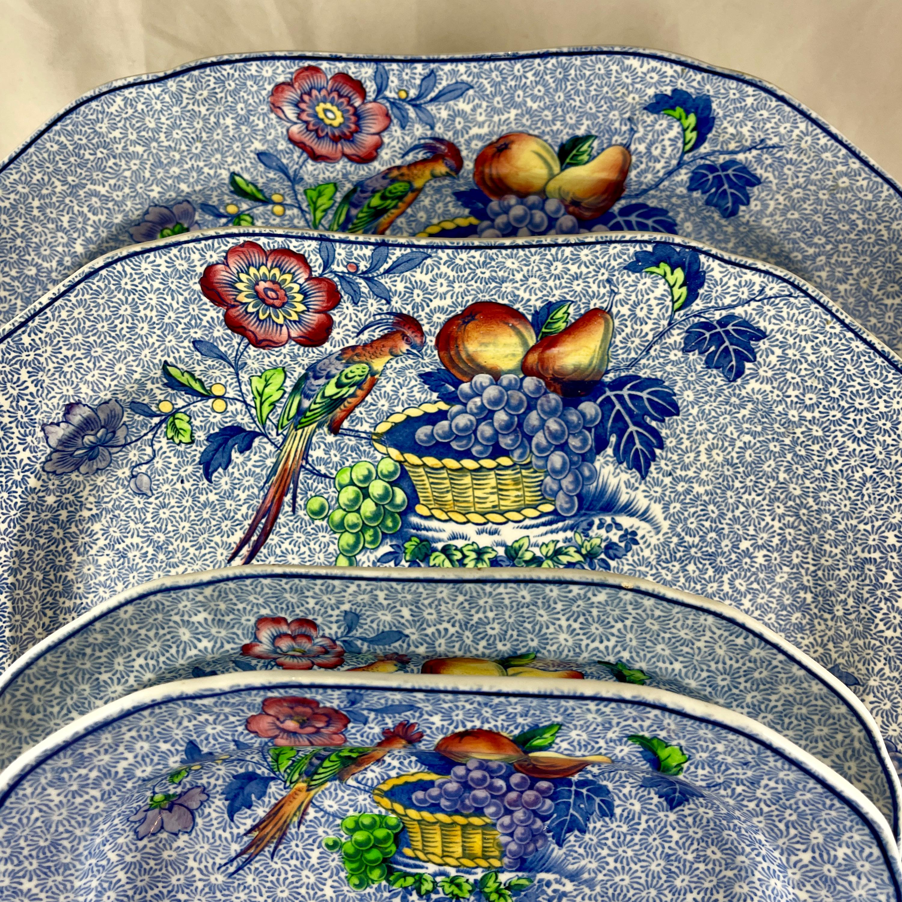 1920s Copeland Spode George III Pattern Platters for Harrods of London, S/3 For Sale 6
