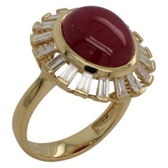 10.21 Carat Ruby and Diamond Ring in 18 Karat Gold