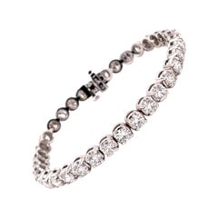 Bracciale tennis con diamanti 10.21ct 14KW