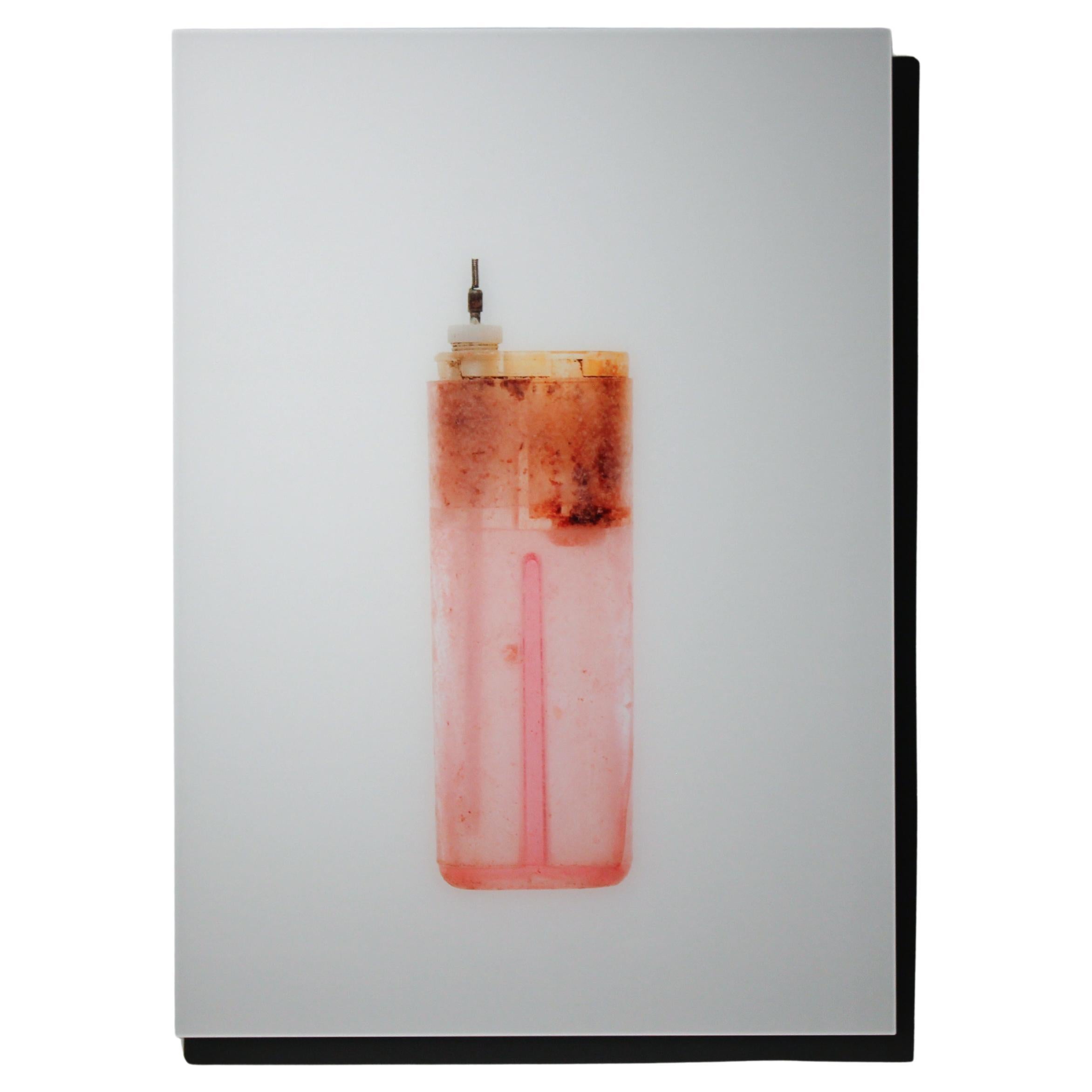 1021_Found-object photograph: lighter recovered on the coast of Menorca (Spain) For Sale