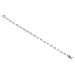 10,22 quilates SI/H Diamante de compromiso Pulsera de tenis Oro blanco de 18 quilates