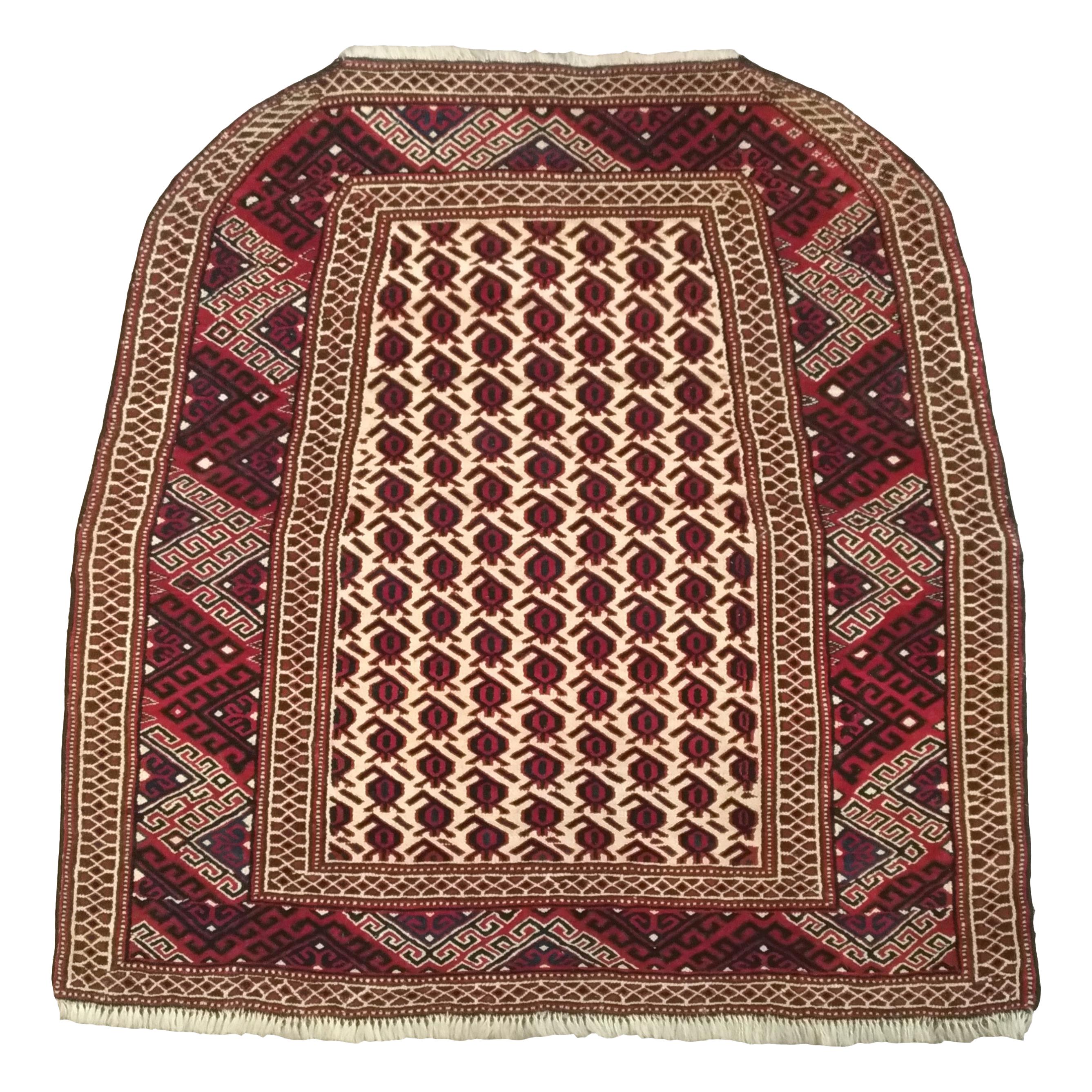 Antique Hachlo Bokhara Rug, circa 1880 For Sale at 1stDibs