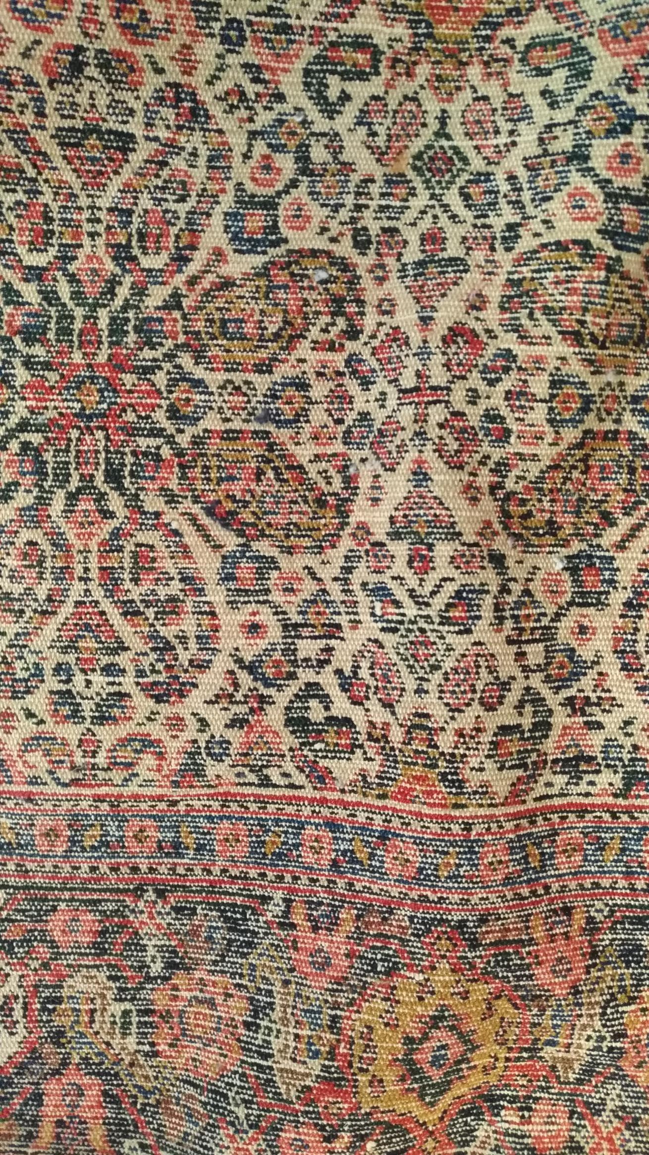 1023 - Magnifique tapis kurde Senneh du 19ème siècle en vente 3