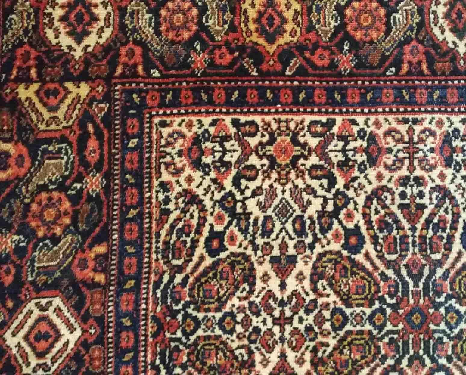 1023 - Magnifique tapis kurde Senneh du 19ème siècle en vente 6