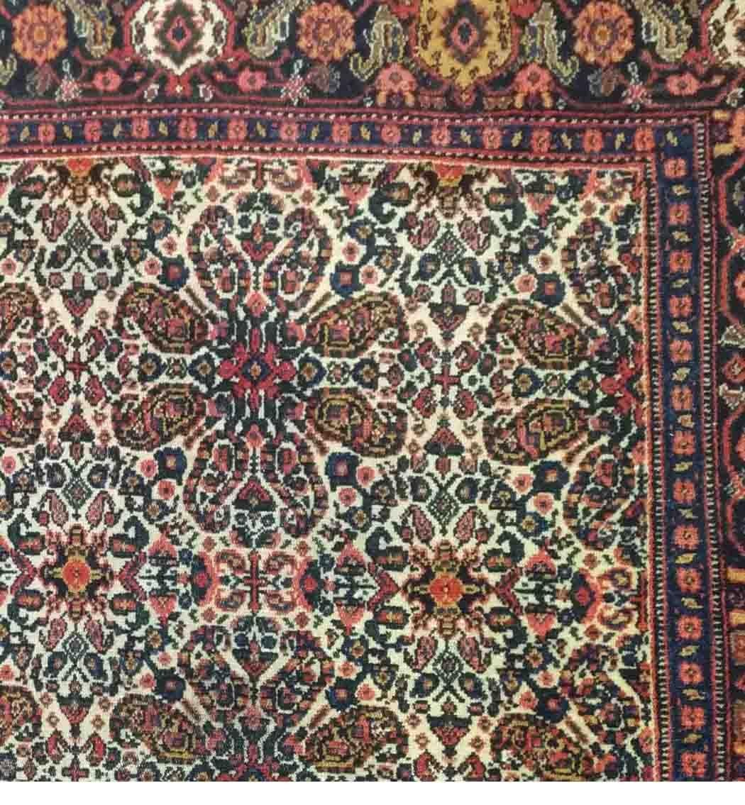 1023 - Magnifique tapis kurde Senneh du 19ème siècle en vente 11