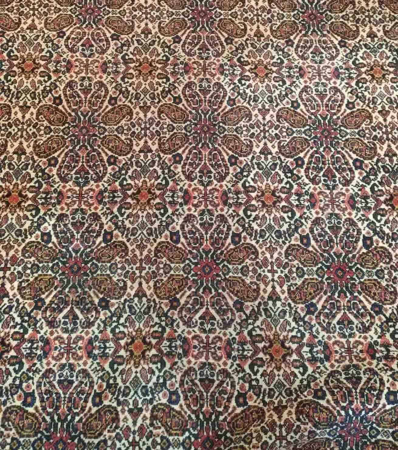 1023 - Magnifique tapis kurde Senneh du 19ème siècle en vente 12