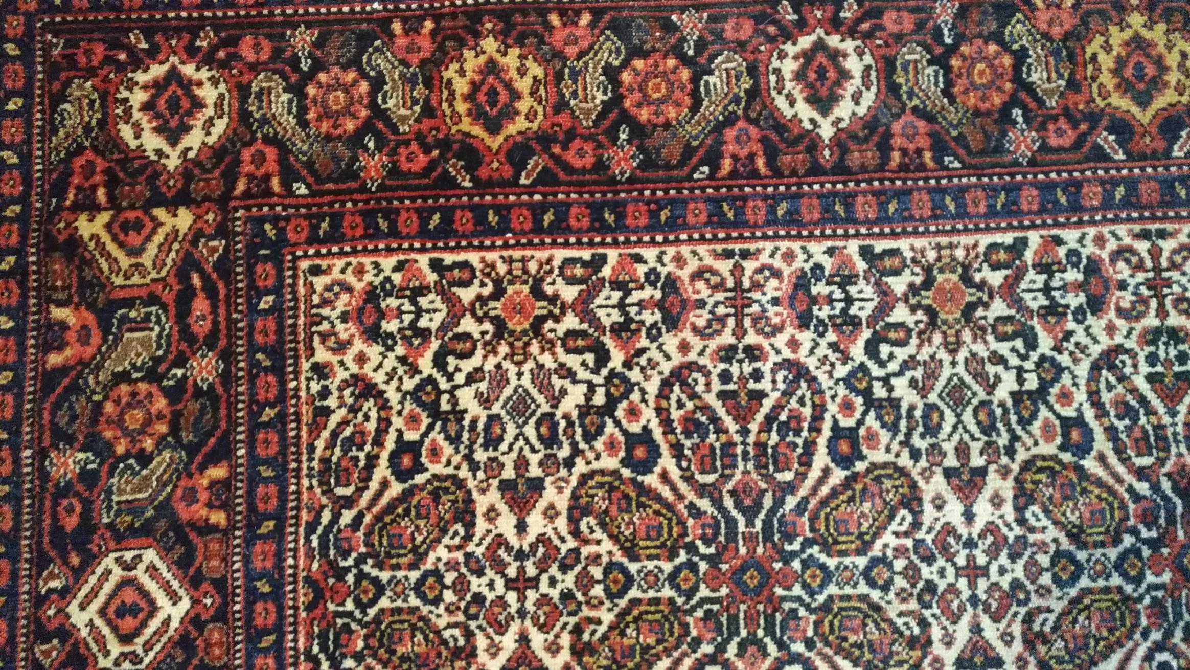 Central Asian 1023 - Magnificent 19th Century Kurdish Senneh Carpet For Sale