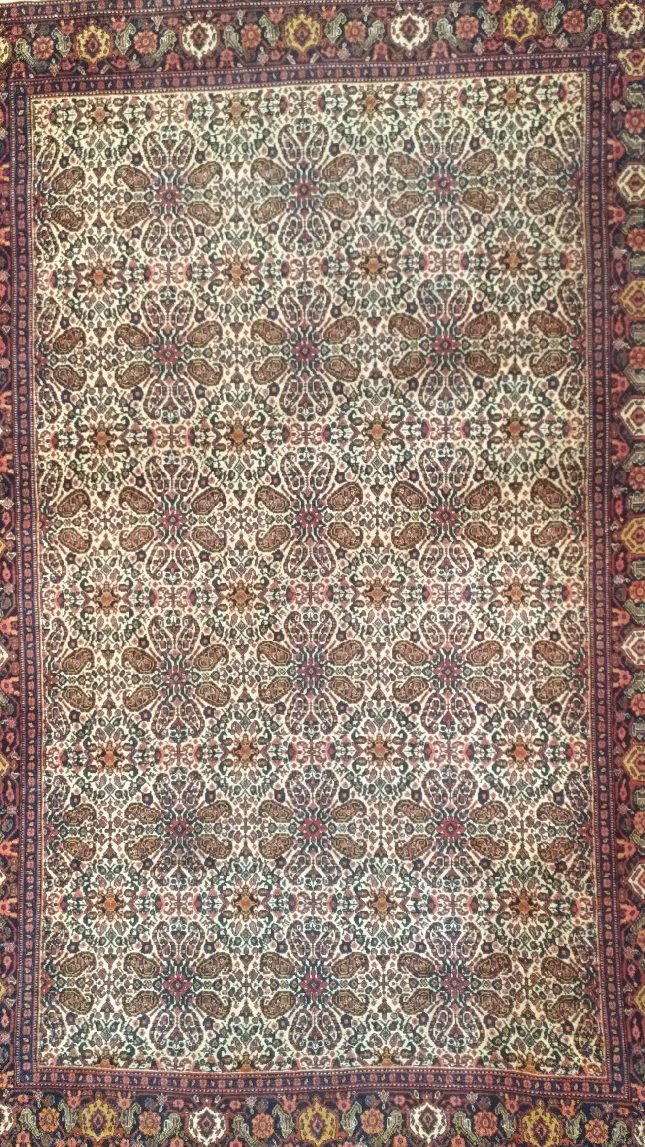 Hand-Knotted 1023 - Magnificent 19th Century Kurdish Senneh Carpet For Sale
