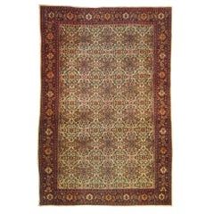 1023 - Magnifique tapis kurde Senneh du 19ème siècle
