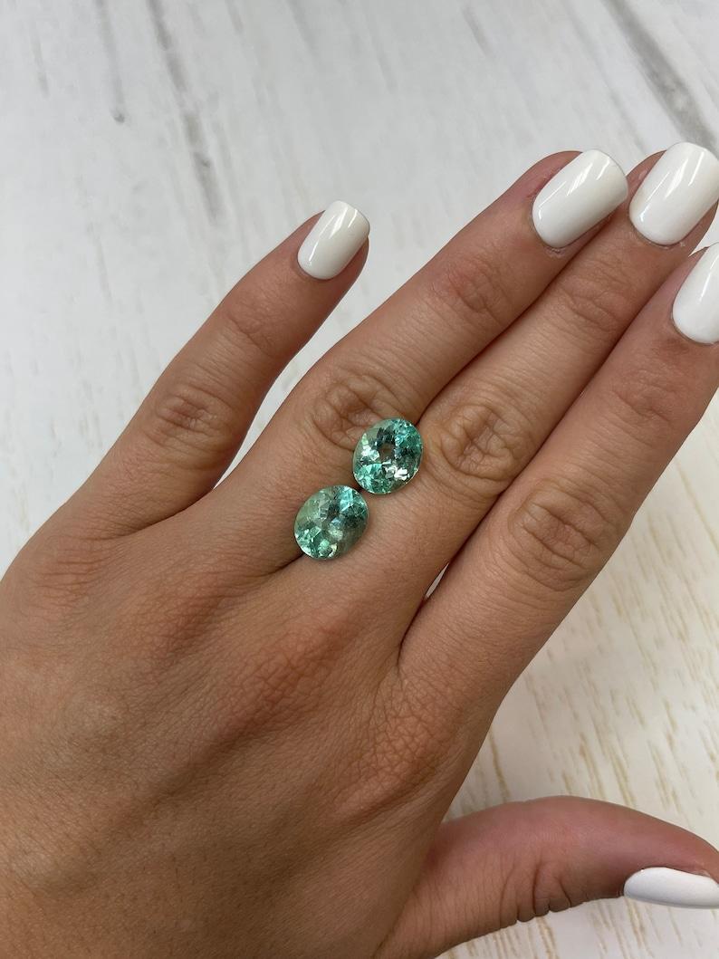 10.23tcw 13x10 Matching Oval Loose Colombian Emeralds - Genuine Pair Pour femmes en vente