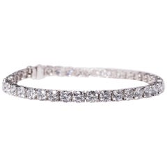 10.25 Carat Handmade Tennis Bracelet