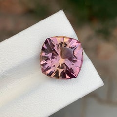 10.25 Carat Natural Loose Ametrine Square Cushion Shape Gem