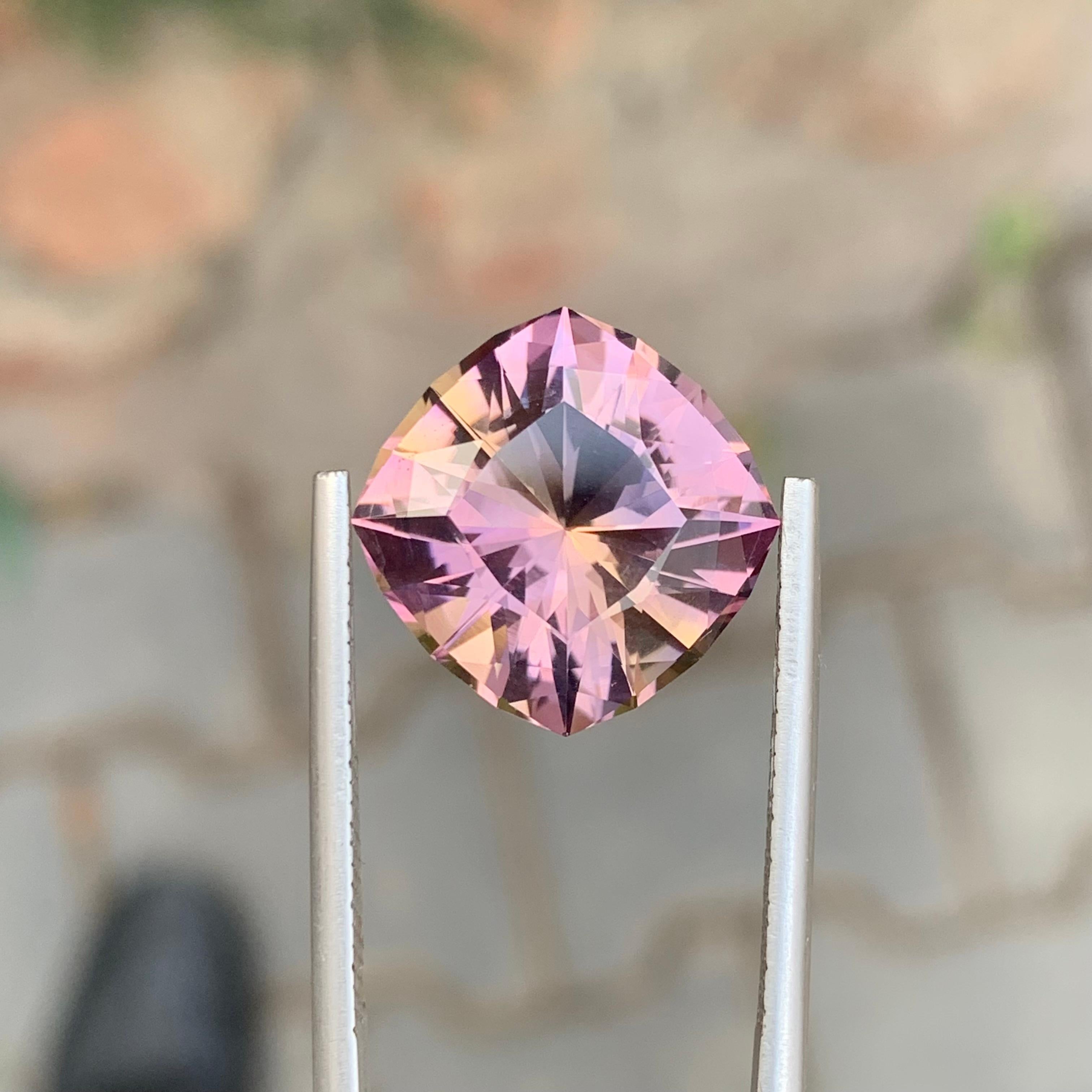 10.25 Carat Natural Loose Ametrine Square Cushion Shape Gem Neuf - En vente à Peshawar, PK