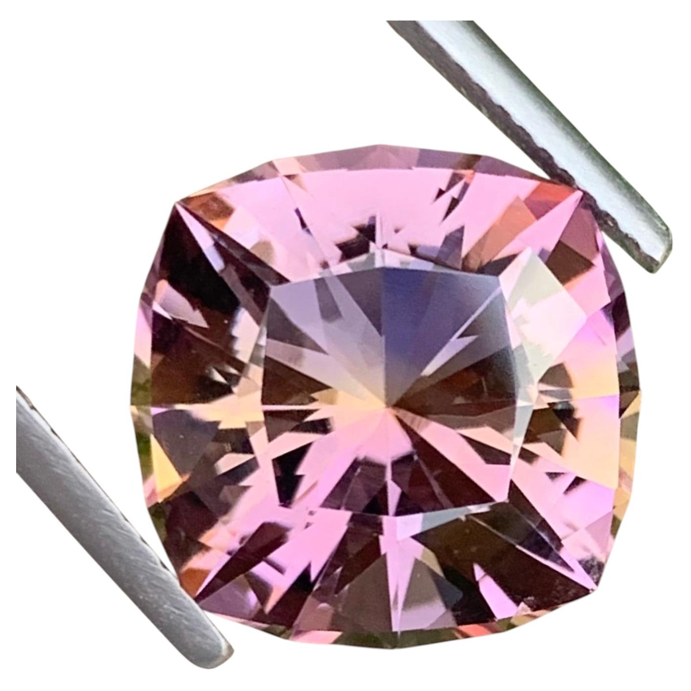 Amétrine naturelle facettée de 10,25 carats, taille brillant en vente