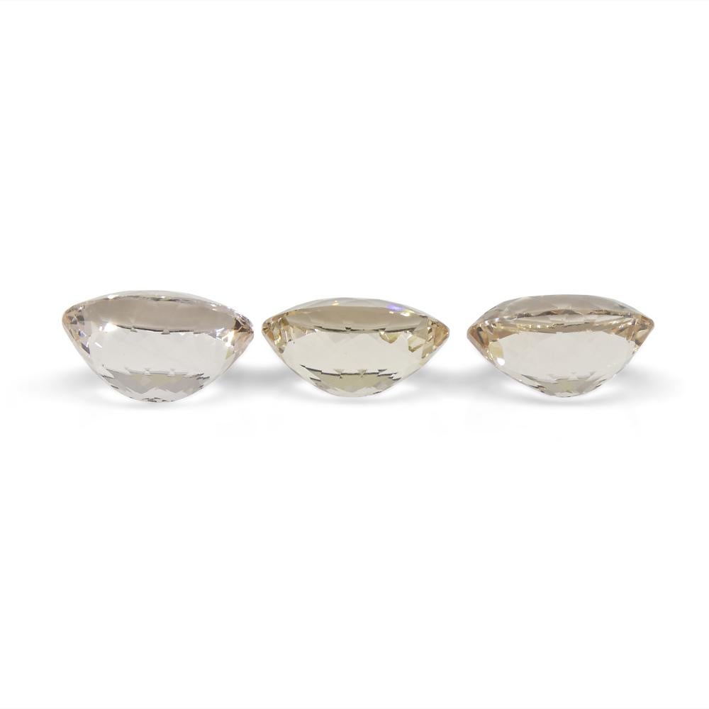 Paire de Morganite ovale 10.25 ct en vente 6