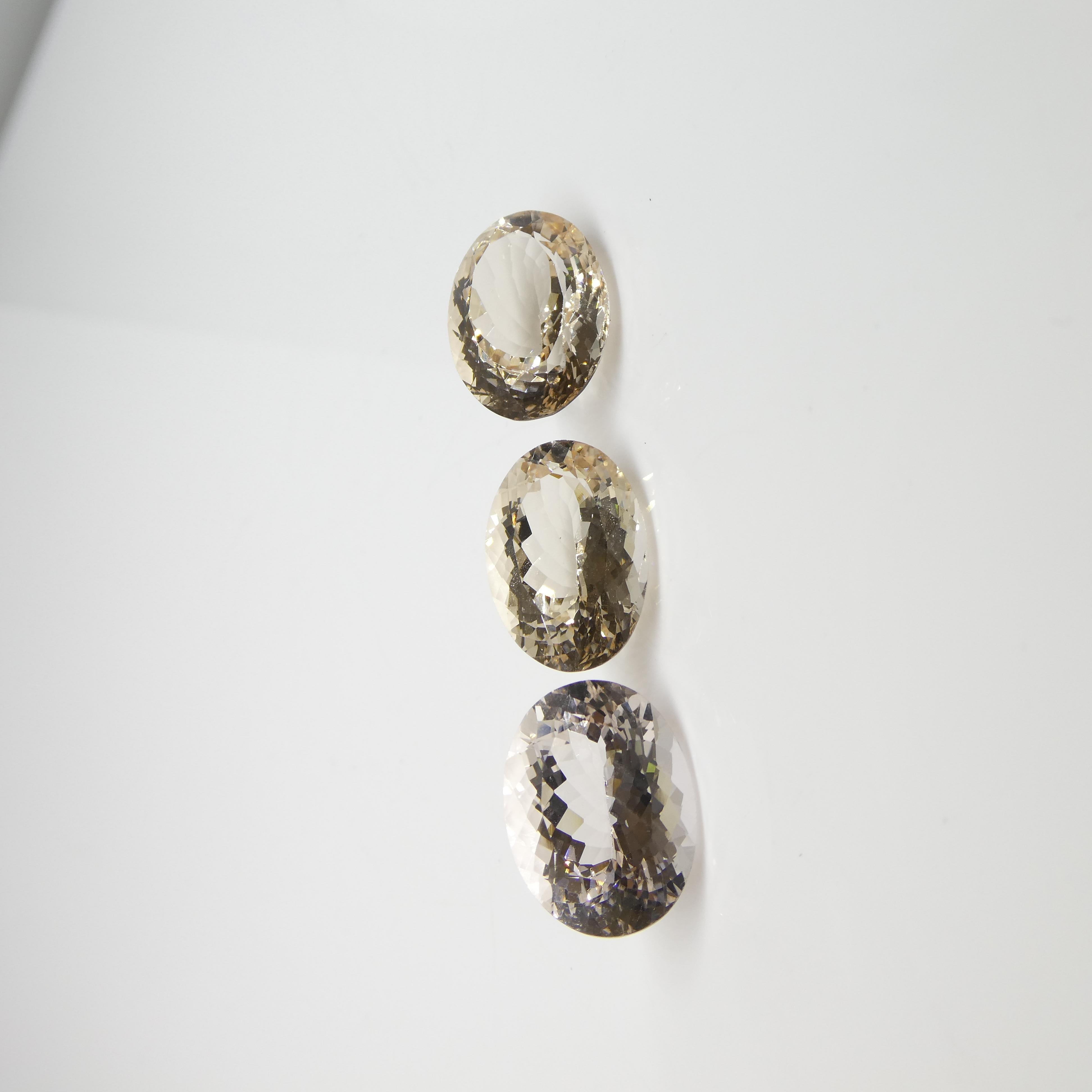 Paire de Morganite ovale 10.25 ct en vente 9
