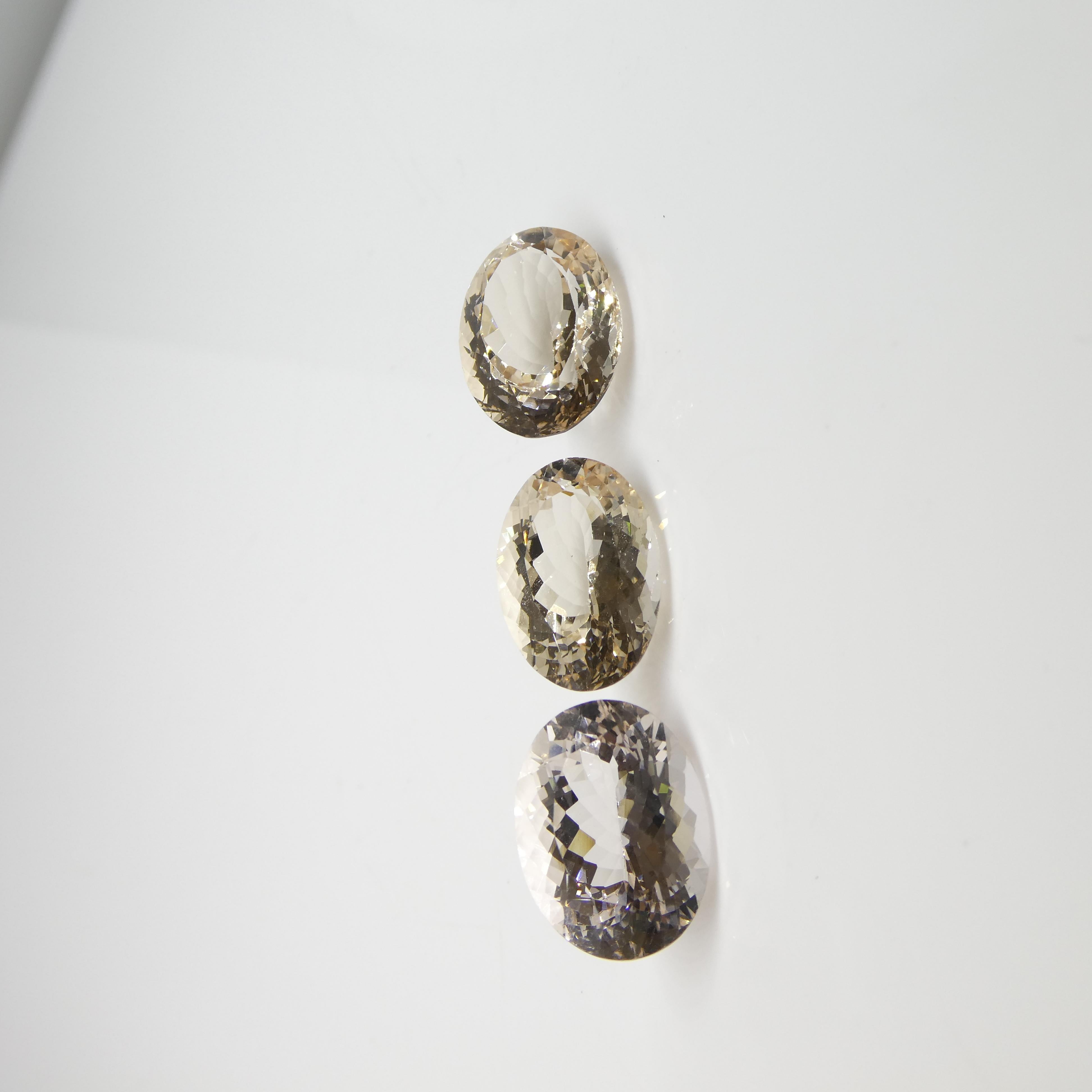 Paire de Morganite ovale 10.25 ct en vente 11