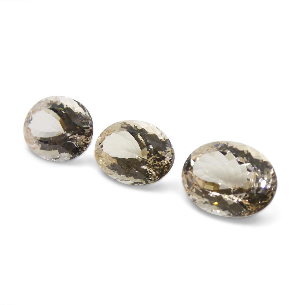 Paire de Morganite ovale 10.25 ct en vente 14