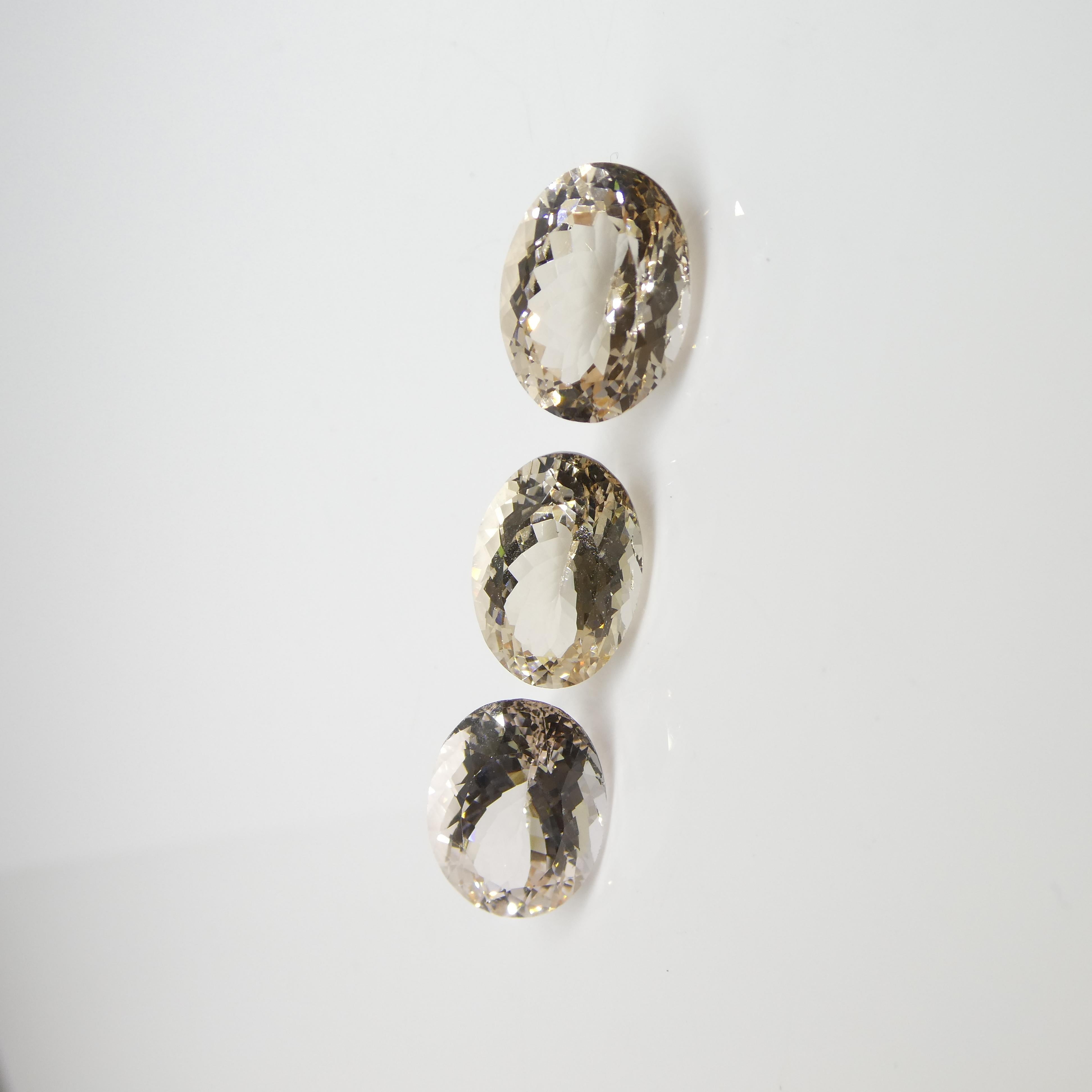 Paire de Morganite ovale 10.25 ct en vente 15